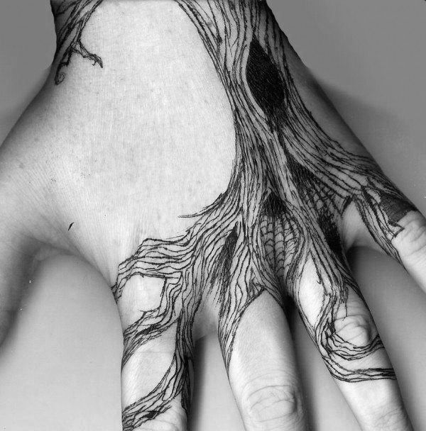 60 Unique Tree Roots Tattoo Designs for Men