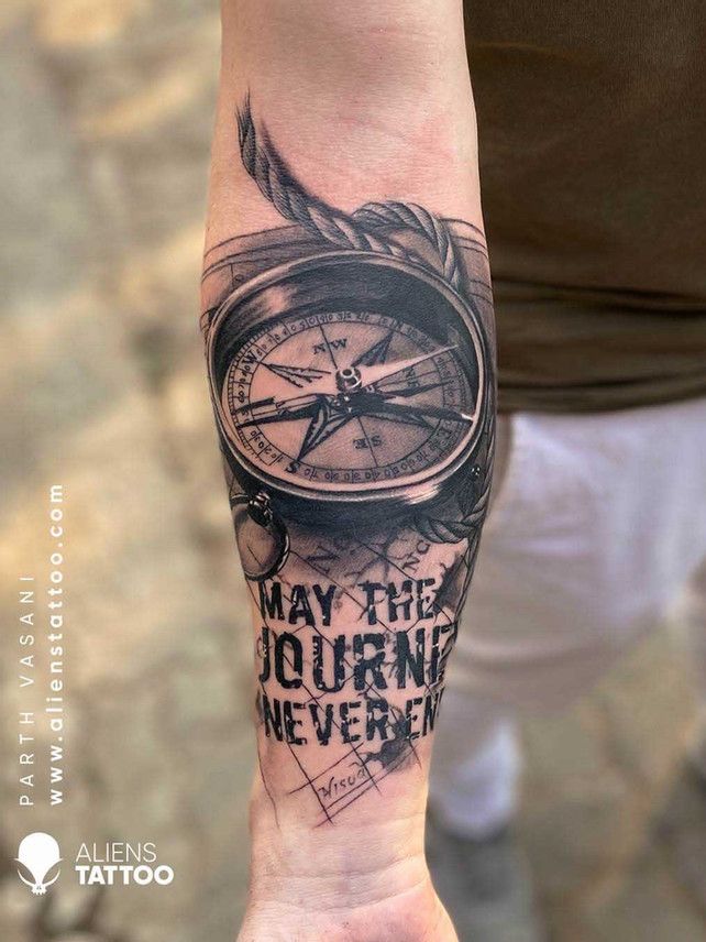 Discover Unique Wanderlust or Travelers Tattoo Ideas at Aliens Tattoo, India