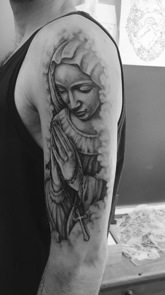 50+ Catholic Mary Tattoo Designs