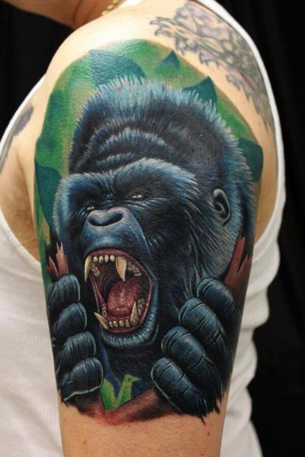 24 Of The Best Gorilla Tattoo Ideas Ever That Will Inspire you