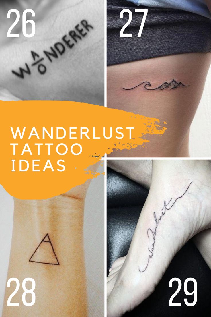 29 Wanderlust Tattoo Ideas for a Travelers Heart