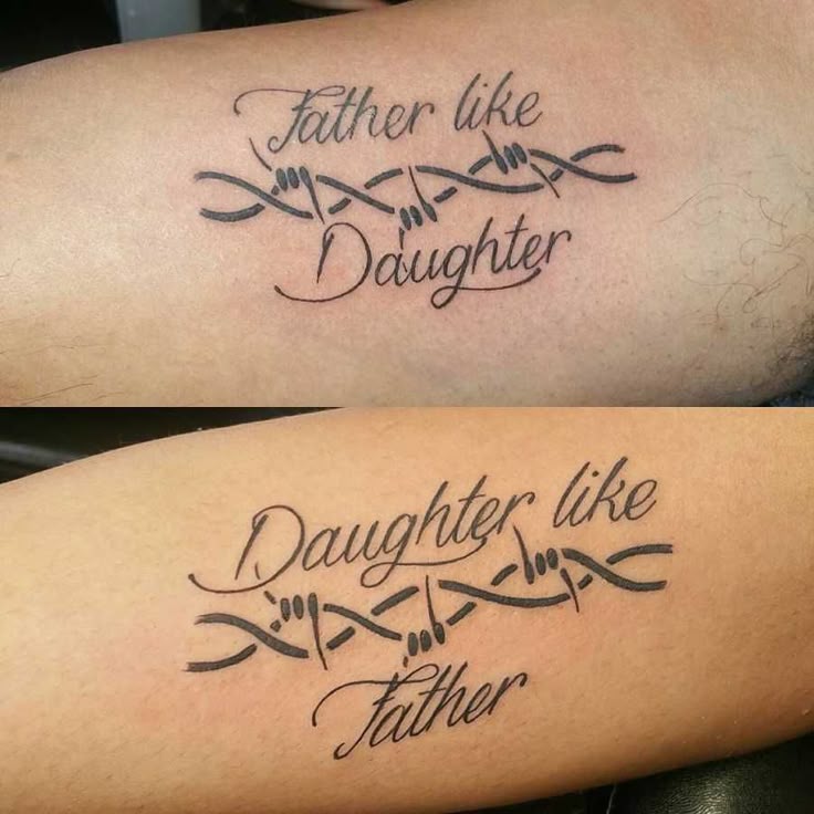 50 Father-Daughter Tattoos Every Daddy's Girl Needs to Get With Her Old Man