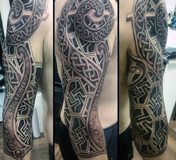 43 Cool Celtic Sleeve Tattoo Designs for Men