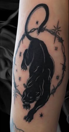Black Panther Tattoo Black Skin