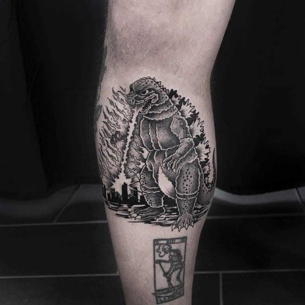 Pin by Sam Lavender on Tattoo ideas | Godzilla tattoo, Tattoos, Creative  tattoos