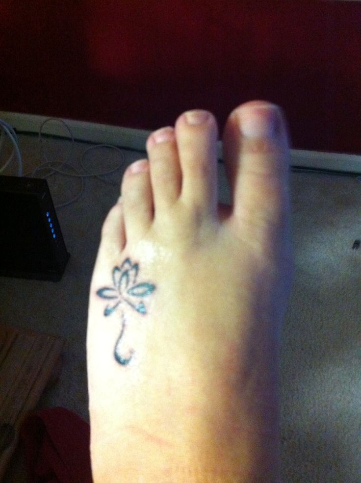 My lotus flower tattoo...overcoming obstacles and adversity. Love the meaning!
