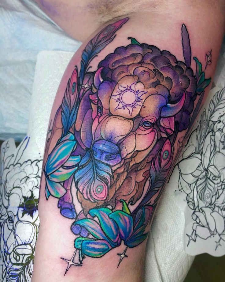 101 Best Bison Tattoo Ideas You'll Have To See To Believe!