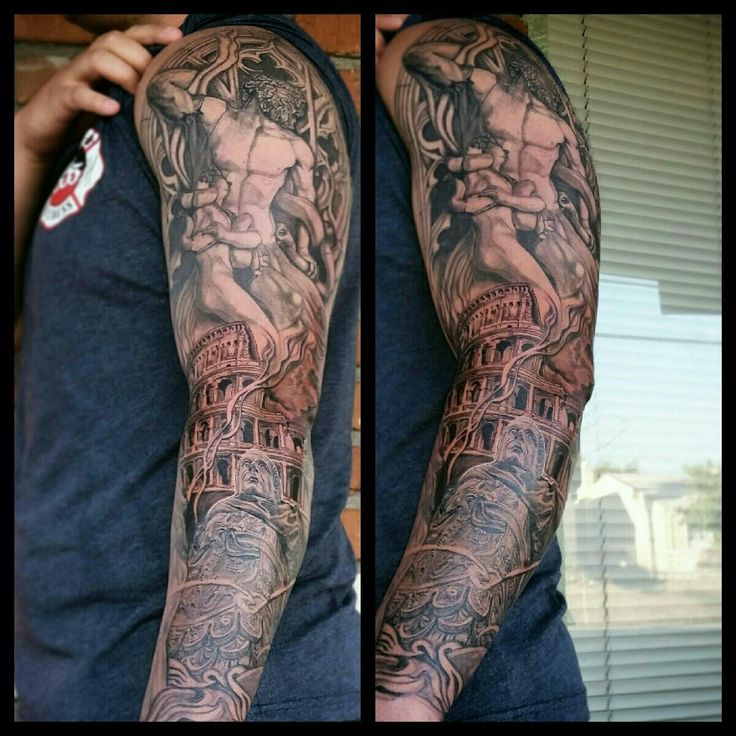Caesar Italian Inspired Arm Tattoo BY ARTIST: Dave Watts Las Vegas, NV ♤♡◇♧  ****instagram follow @dave.watts.tattoos