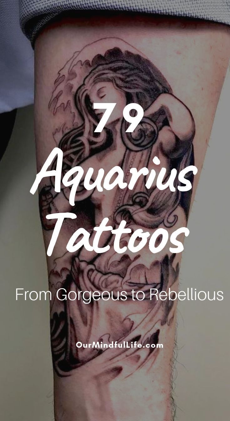 55 Unique and Gorgeous Aquarius Tattoos with Meanings