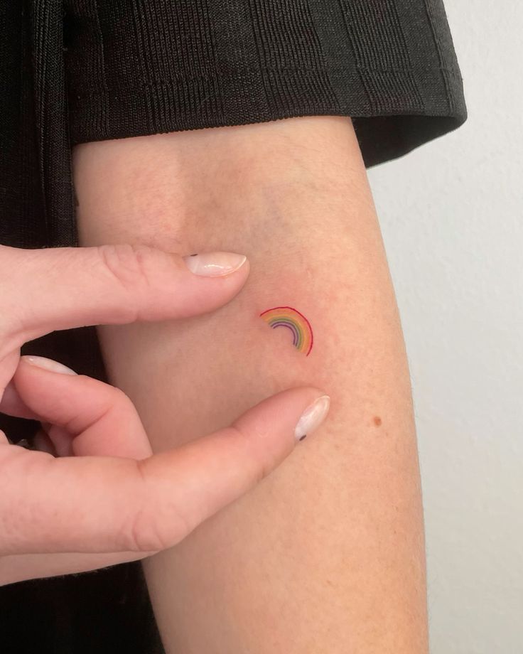 Discover Stunning Rainbow Fineline Tattoos for 2024 That Make a Statement