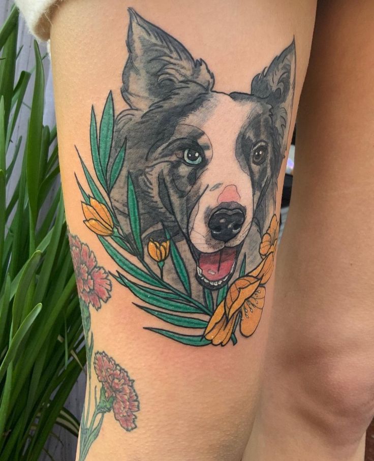 17 Very Cute Border Collie Tattoos