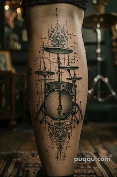 Drum Set Tattoo