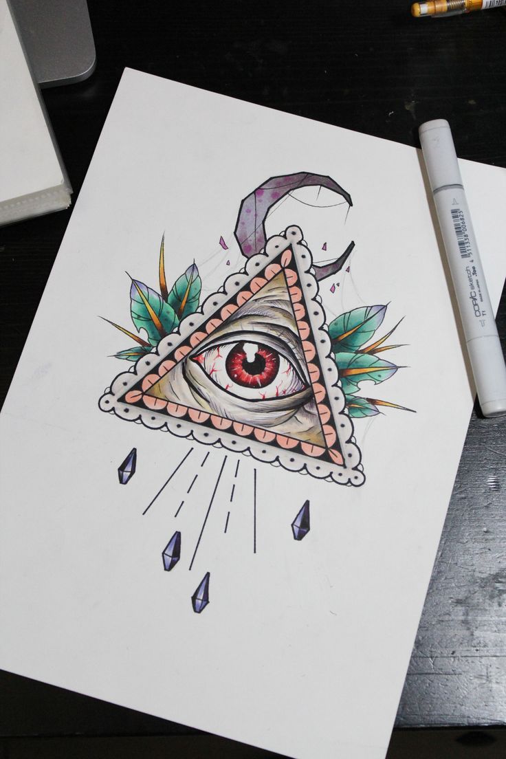 All seeing eye tattoo, Eye tattoo, Tattoo sketches