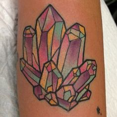 18 Crystal Tattoo ideas | crystal tattoo, ink tattoo, cool tattoos