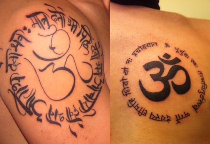 15 Stylish though Spiritual Om Tattoo Designs For Men and Women