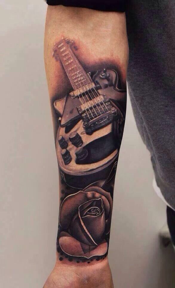 Guitar tattoo