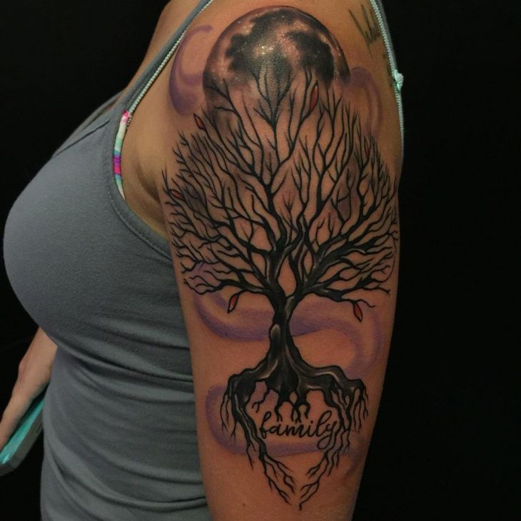 250+ Images of Family Tree Tattoo Designs (2024) Ideas with Names