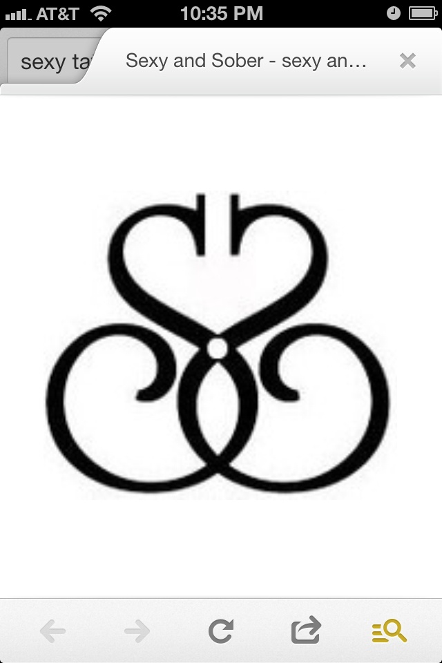 Sexy Sober tattoo idea