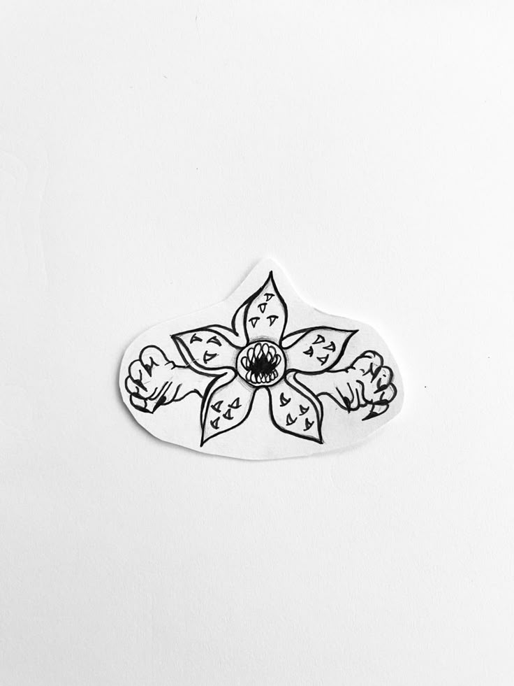 Stranger things cute Demogorgon Tattoo Design