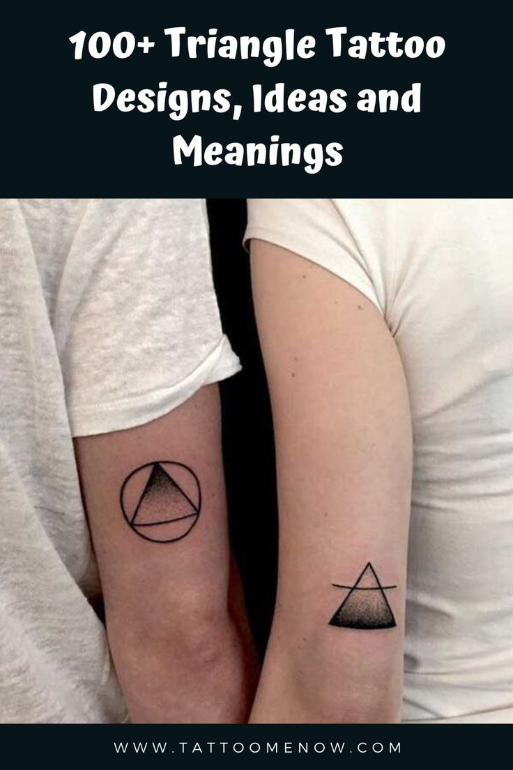 100 Triangle Tattoo Designs, Ideas and Meanings