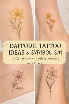 Masculine Daffodil Tattoo