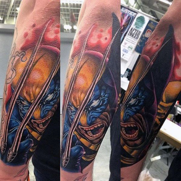 90 Wolverine Tattoo Designs for Men