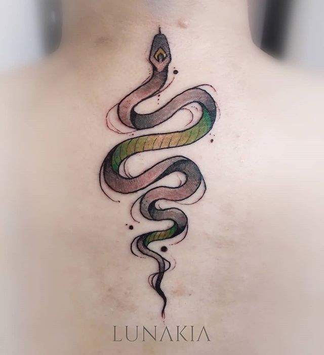 Loki inspired Snake Tattoo - by Lunakia Instagram: lunakia.tattoo