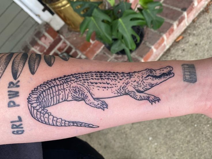 New Orleans Gator Tattoo