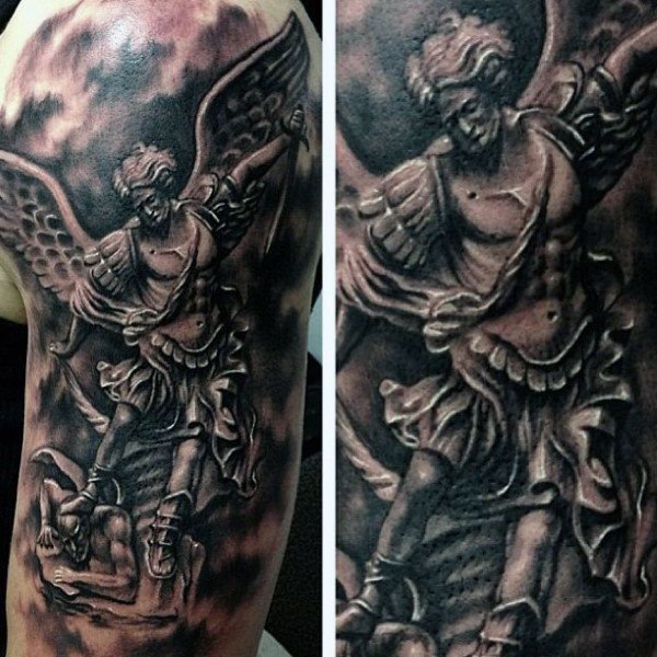 73 Amazing St Michael Tattoo Designs for Men