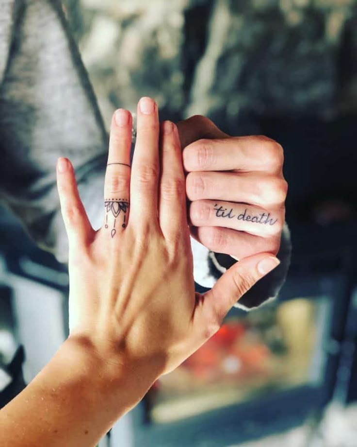 60 Badass Wedding Ring Tattoo Ideas