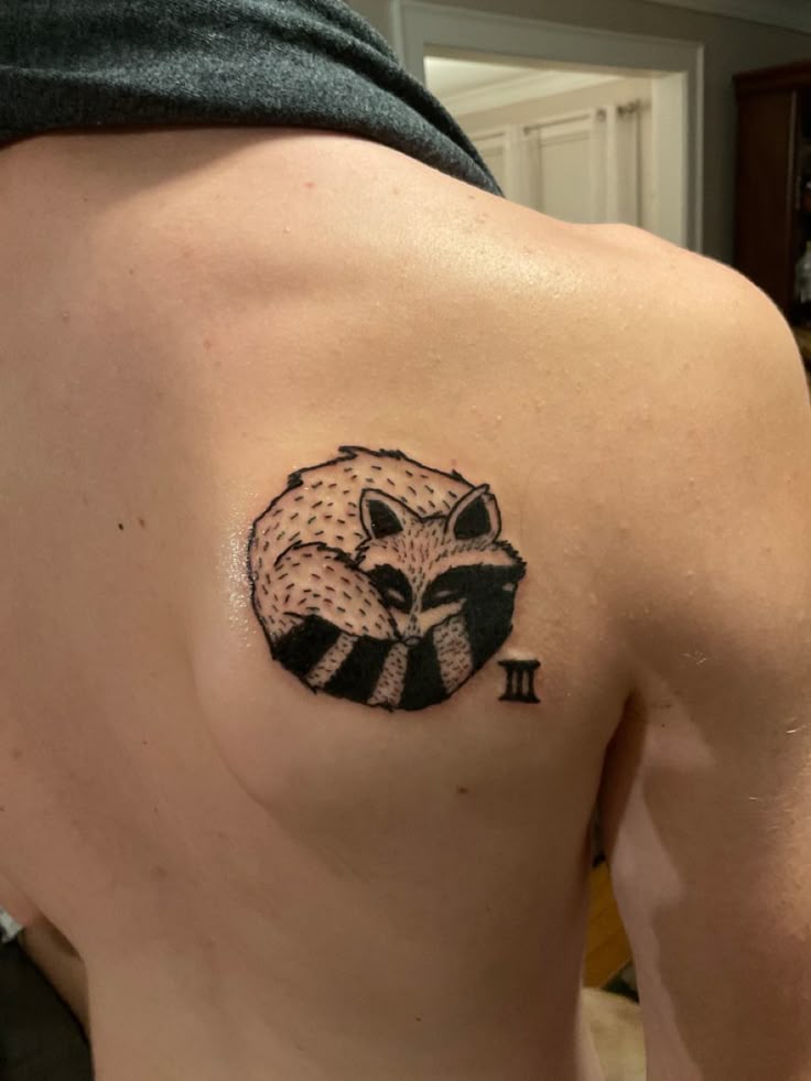 Sleepy raccoon tattoo | Raccoon tattoo, Tattoos for guys, Pretty tattoos