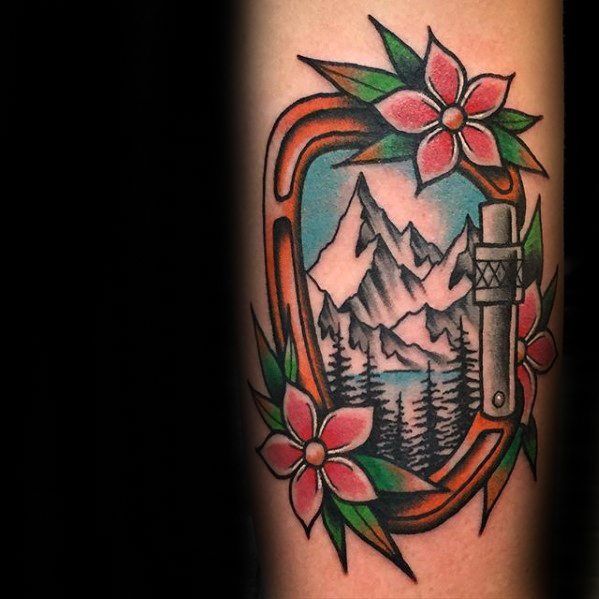 60 Rock Climbing Tattoos for Men