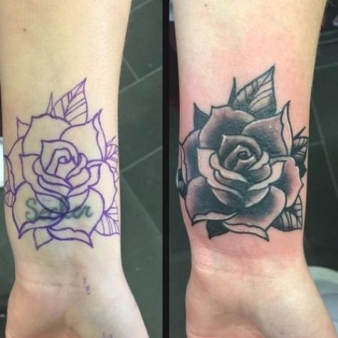 Best 25+ Black Rose Cover Up Tattoos images on Pinterest ...