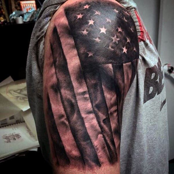 53 Cool American Flag Tattoo Ideas
