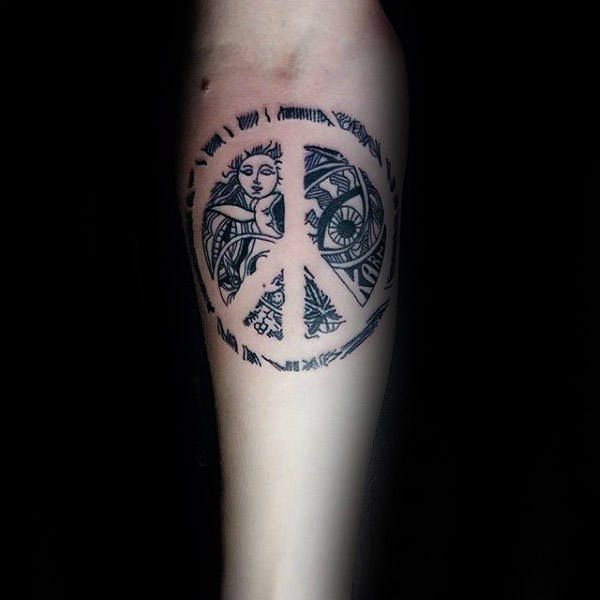 71 Cool Peace Sign Tattoos for Men