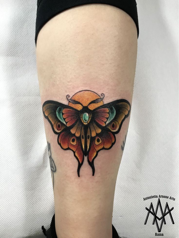60+ High-Quality Photos of Moth Tattoo Designs