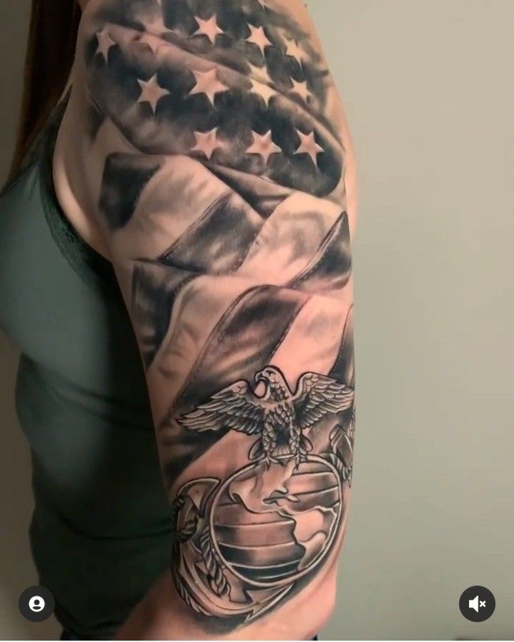 Pin by Landing Zone on Tattoo Ideas | Half sleeve tattoos designs,  Realistic tattoo sleeve, Mens shoulder tattoo