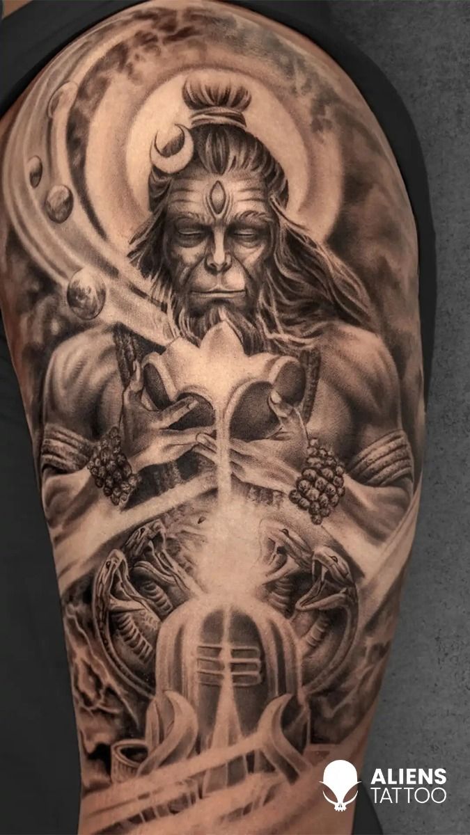Almighty Lord Hanuman Tattoo