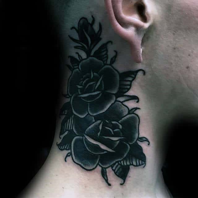 73 Beautiful Black Rose Tattoo Designs for Men