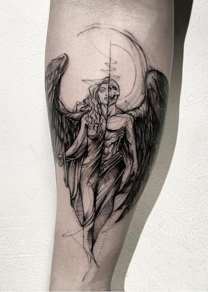▷ 1001 + ideas for a beautiful and meaningful angel wings tattoo