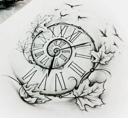 Clock Tattoo Designs and Ideas