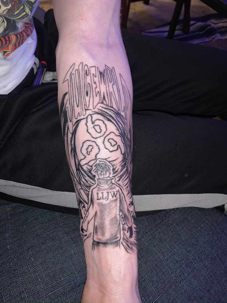 juice wrld arm tat