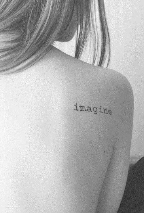 40 Charming One Word Tattoo Examples