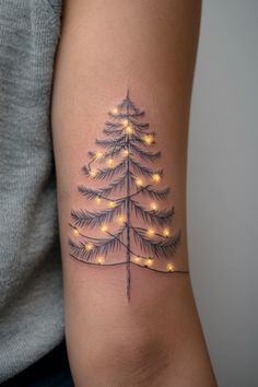 Minimalist Christmas Tattoo
