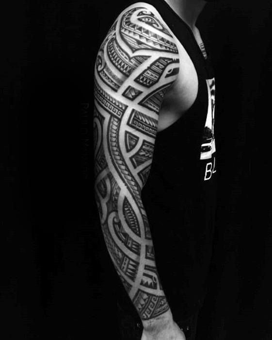 50 Polynesian Arm Tattoo Designs for Men