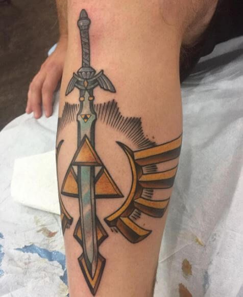 50+ Legend of Zelda Tattoos Ideas (2024) Triforce Designs