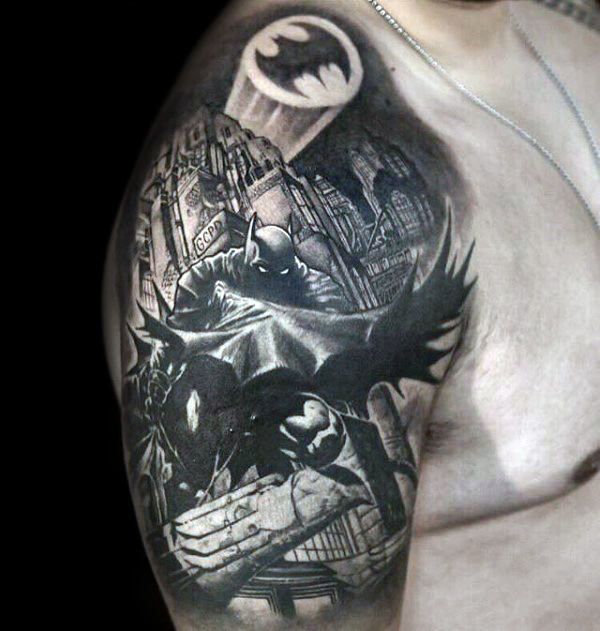 50 Batman Symbol Tattoo Designs