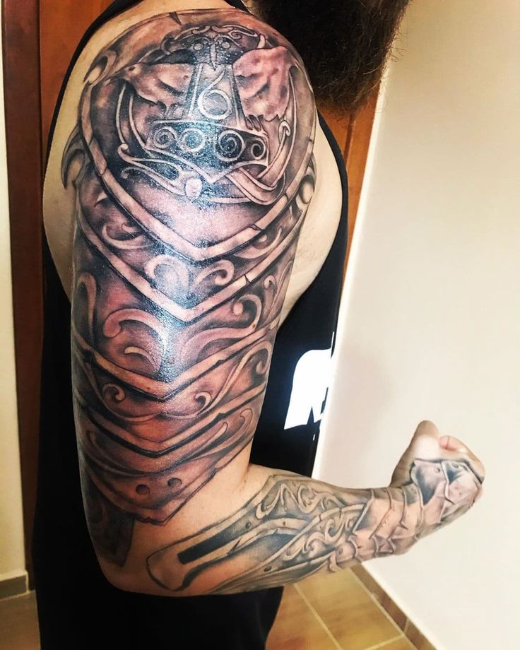 101 Amazing Armor Tattoo Designs For 2024!