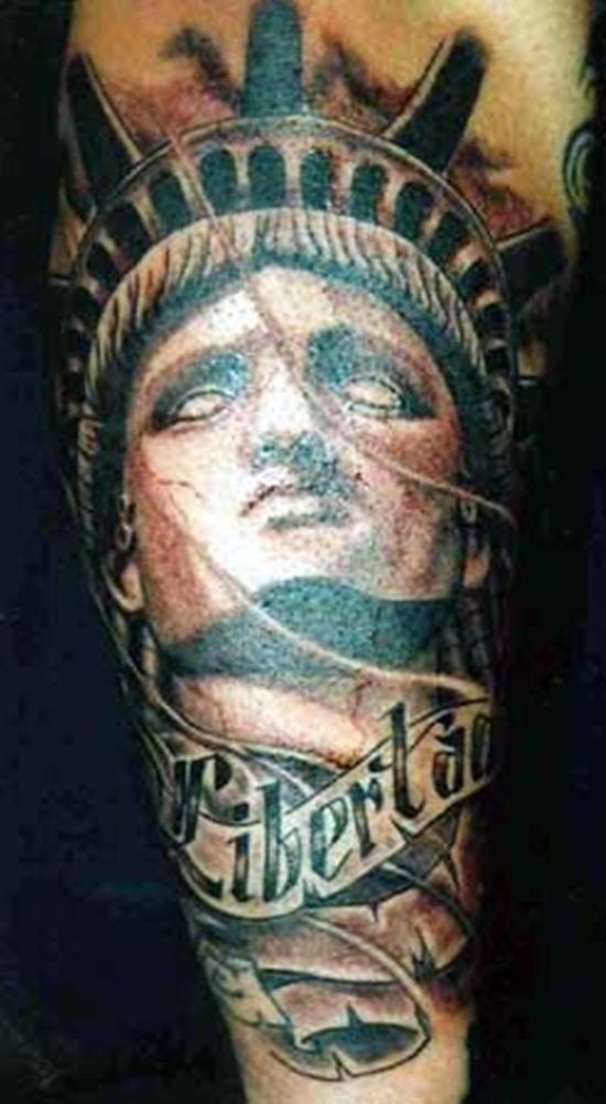 30 Ultimate Statue Of Liberty Tattoos Ideas