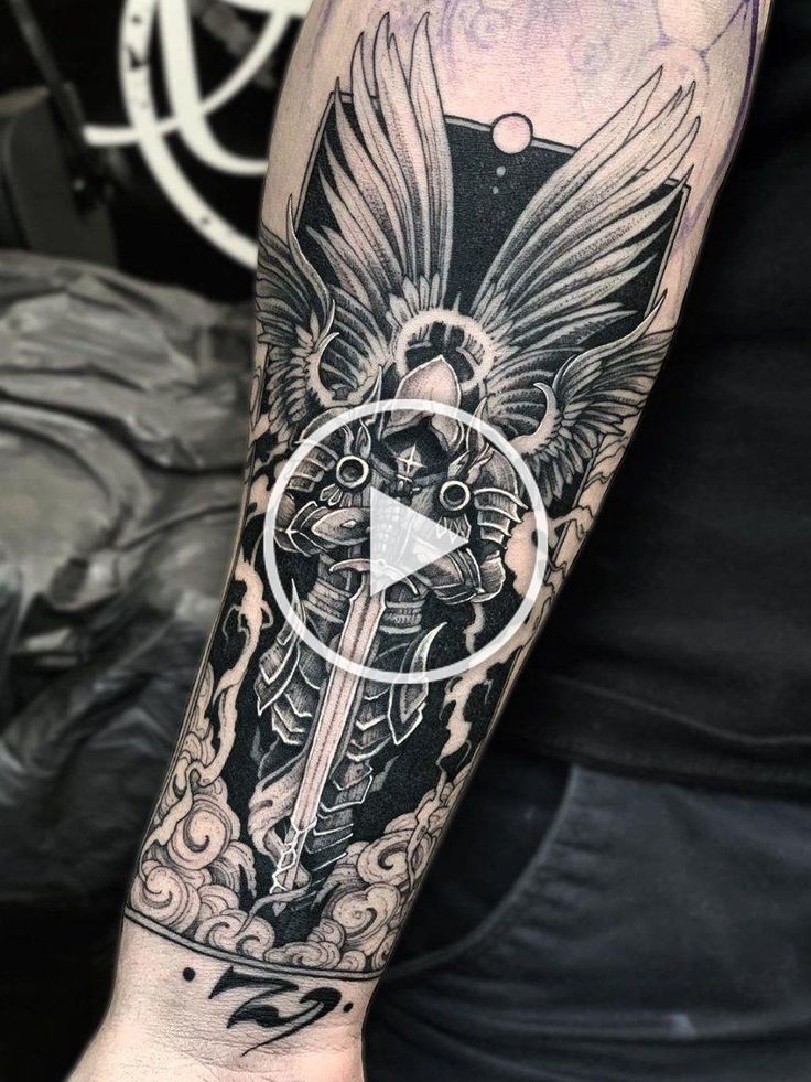 Dmitriy Tkach > Tyrael (Diablo) #tattoo #ink #art